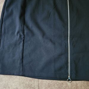 Papaya Black Mini Skirt with Zipper